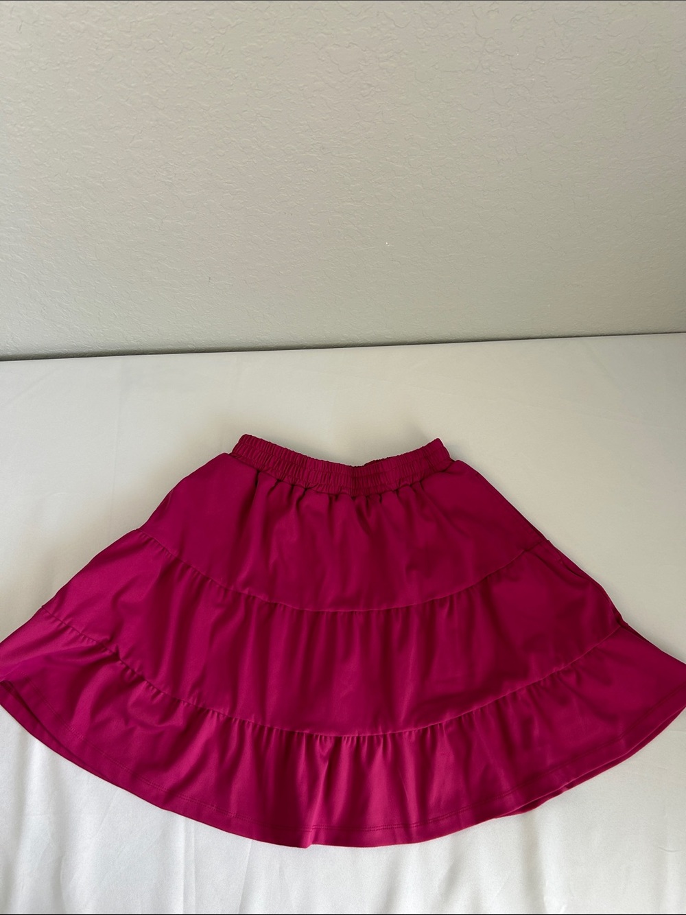 Michelle Vae Pink Tiered Skirt Womens Medium Flowy Elastic Waist Summer